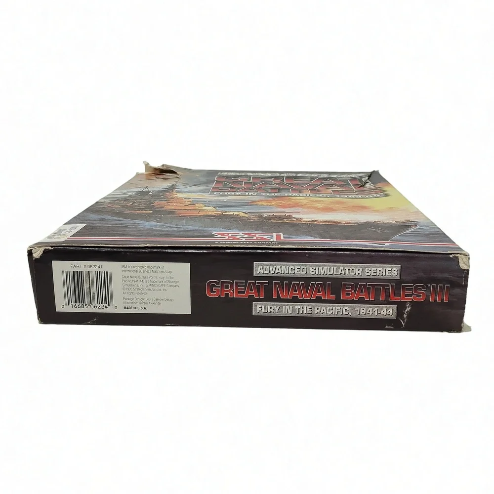 SSI Great Naval Battles Vol III Pacific Theater PC Game 90s DOS Simulator Retro